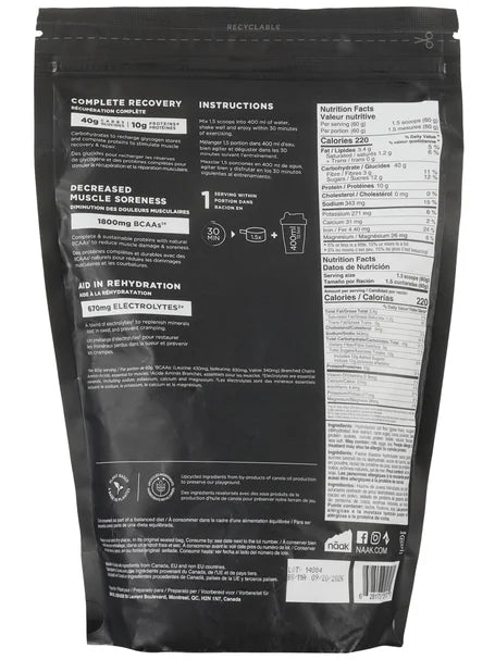 Naak Ultra Recovery Complete Mix - Chocolate Hazelnut (500g)