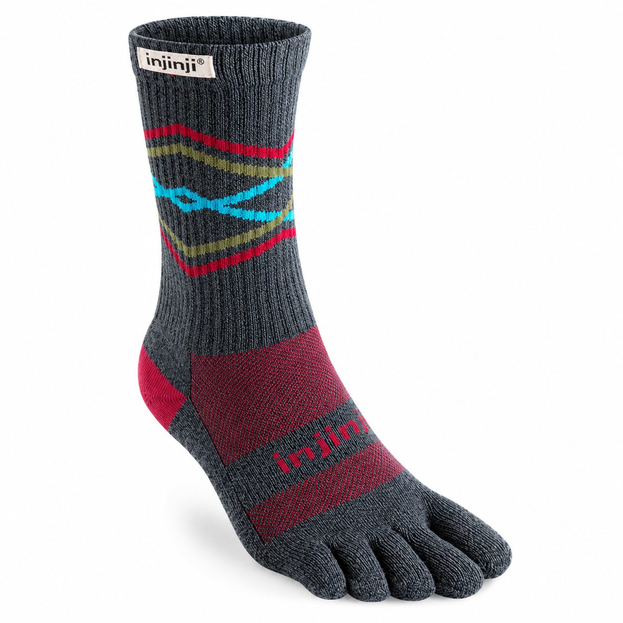 Injinji Trail Midweight Crew Peak / L