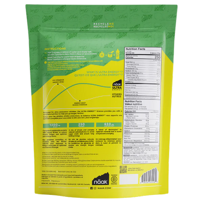 Näak - Ultra Energy Drink Mix - Lime - 720g